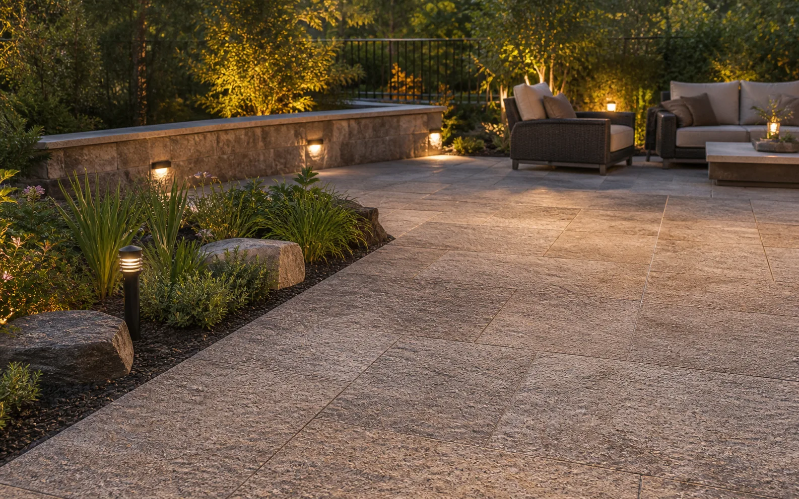 Outdoor Spaces granite application